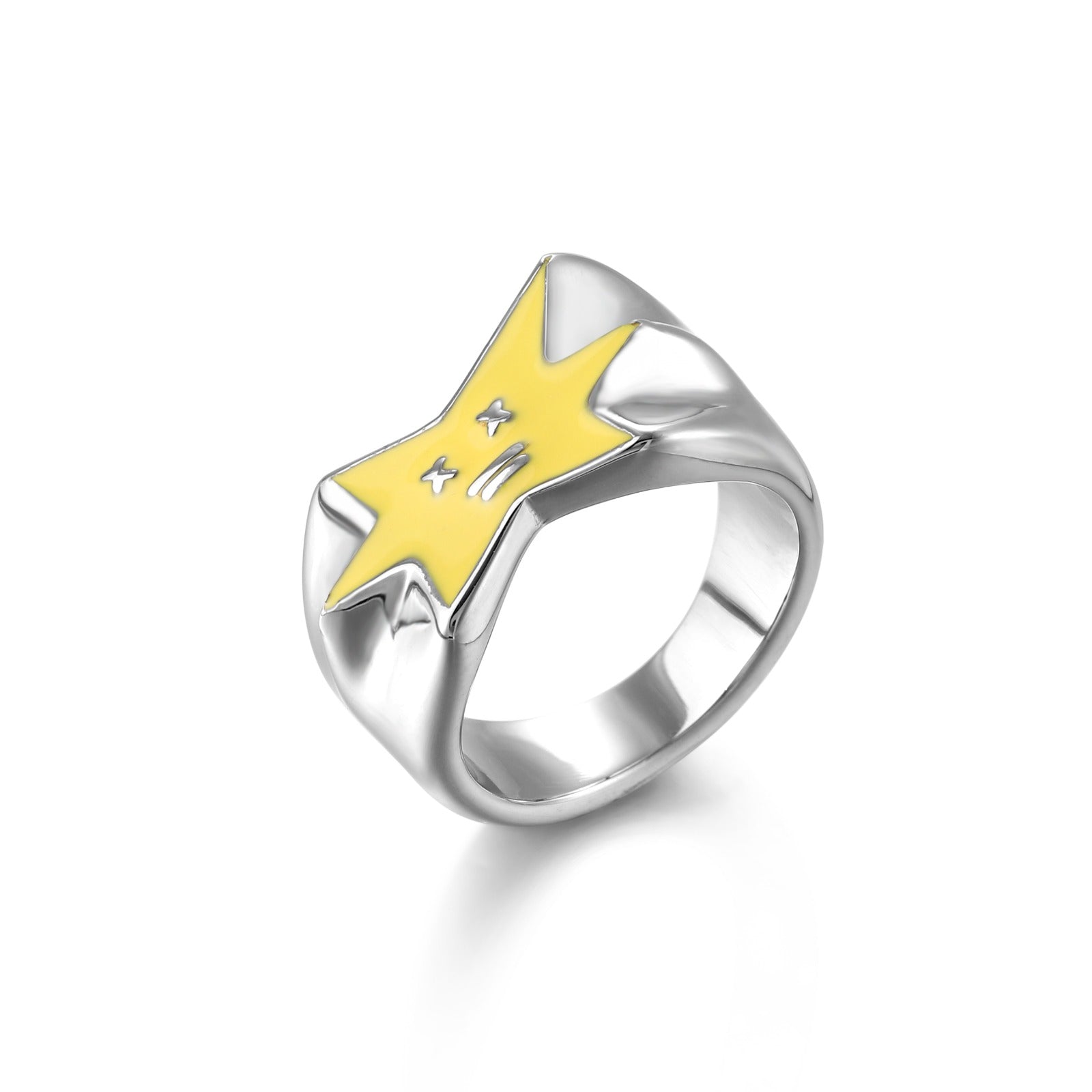 Smiley Star Ring